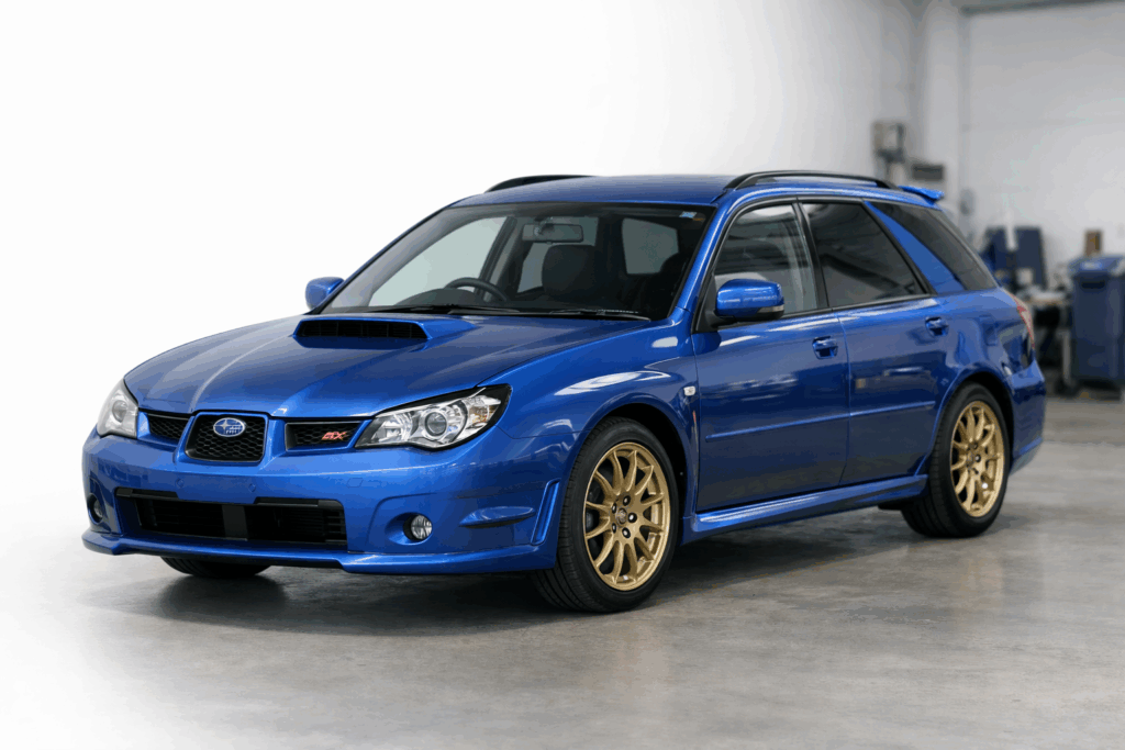 Clean Japanese domestic market vehicle prepared for import into Canada